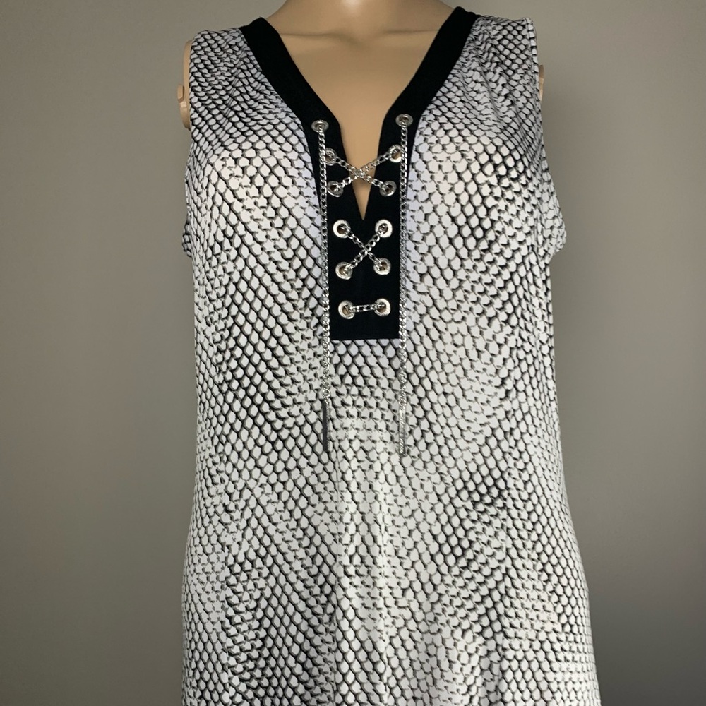 MICHAEL KORS Silver Snake Maxi Dress ( Long )